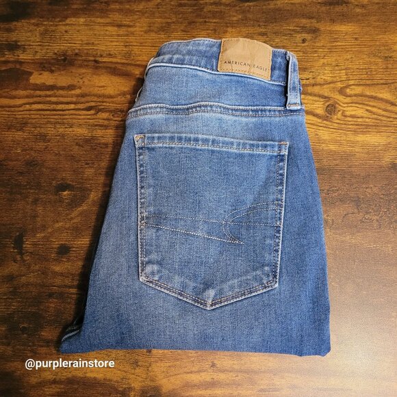 American Eagle Jeans 2 S Dream Jegging Super Hi Rise Tummy Control Medium Light - Picture 3 of 14